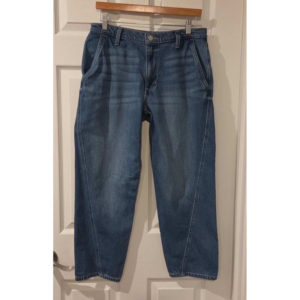 Banana Republic High Rise Barrel Leg Jeans‎ Medium Wash 29/8 Cropped 2024